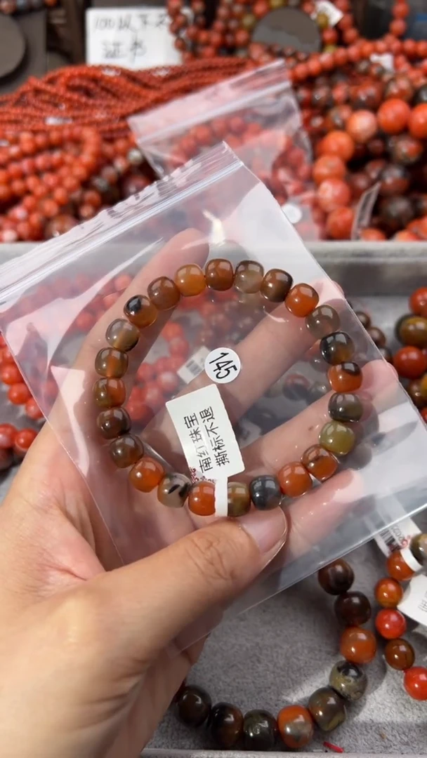 南红玛瑙手串未镶嵌9