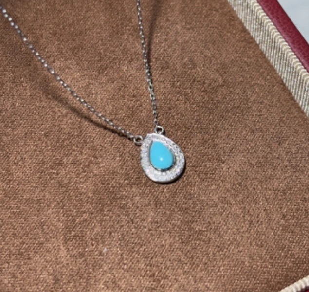 【月下高定】pt950 松石项链