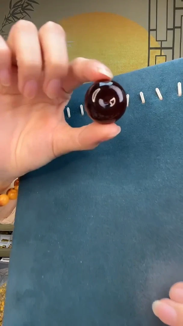 裸石琥珀未镶嵌A2795微瑕绑绳