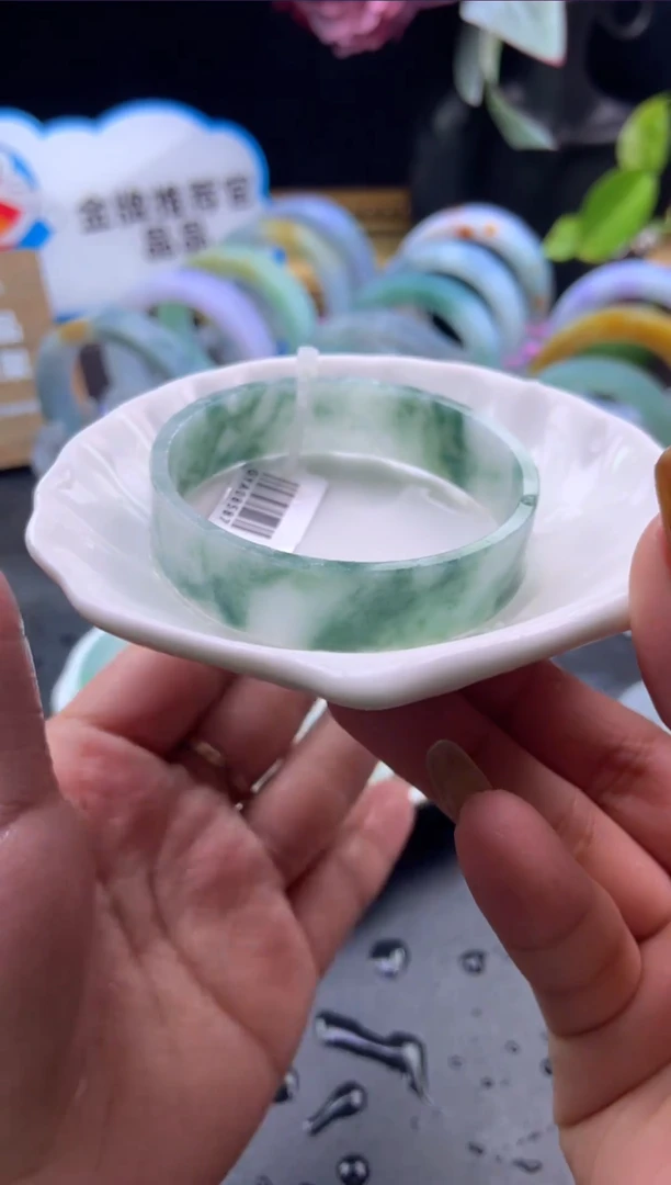 未镶嵌手镯定制翡翠50-51「定制不退不换」