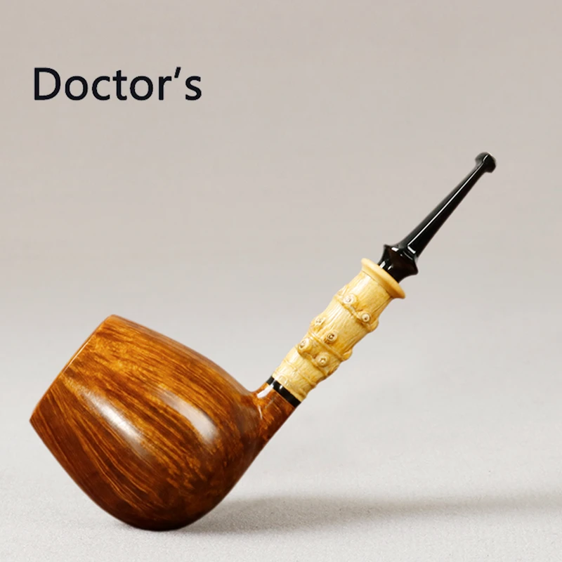 俄罗斯Doctor‘s 医生 特殊三闪电级别 光面竹节郁金香 石楠木烟斗