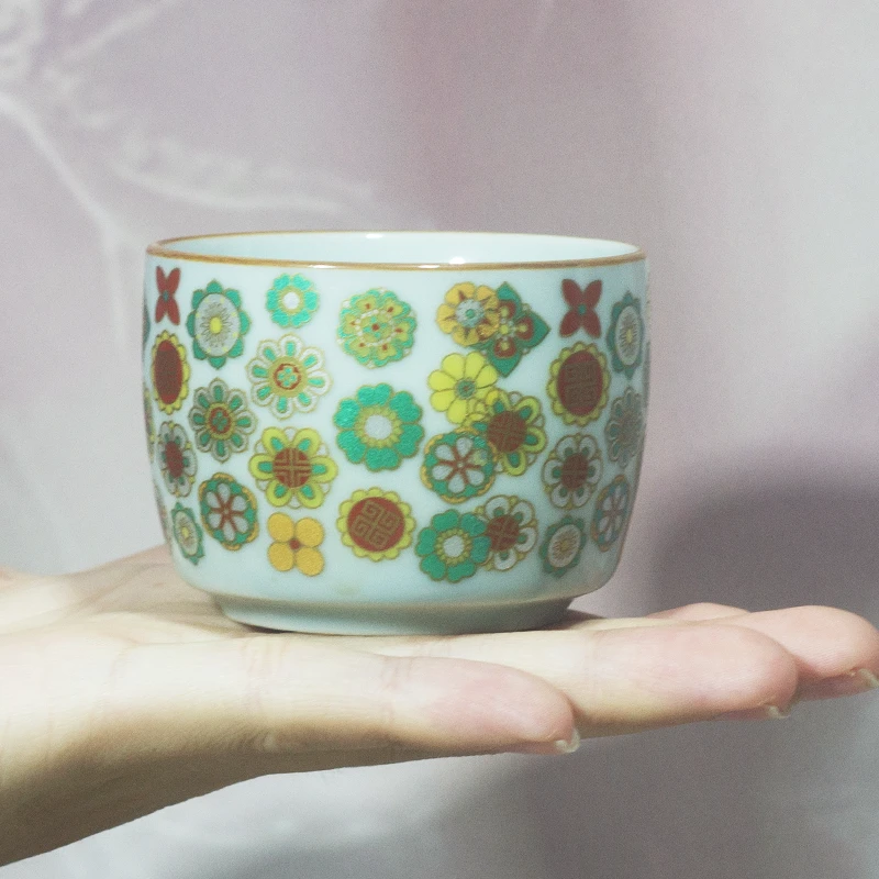 主人杯高档个人大杯品茗杯创意茶杯中式仿古泡茶杯中式茶盏茶碗