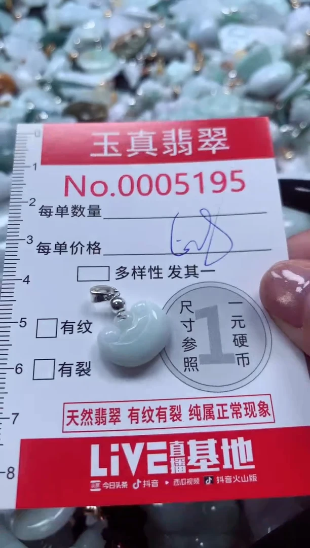 吊坠(不含链)未镶嵌翡翠5195