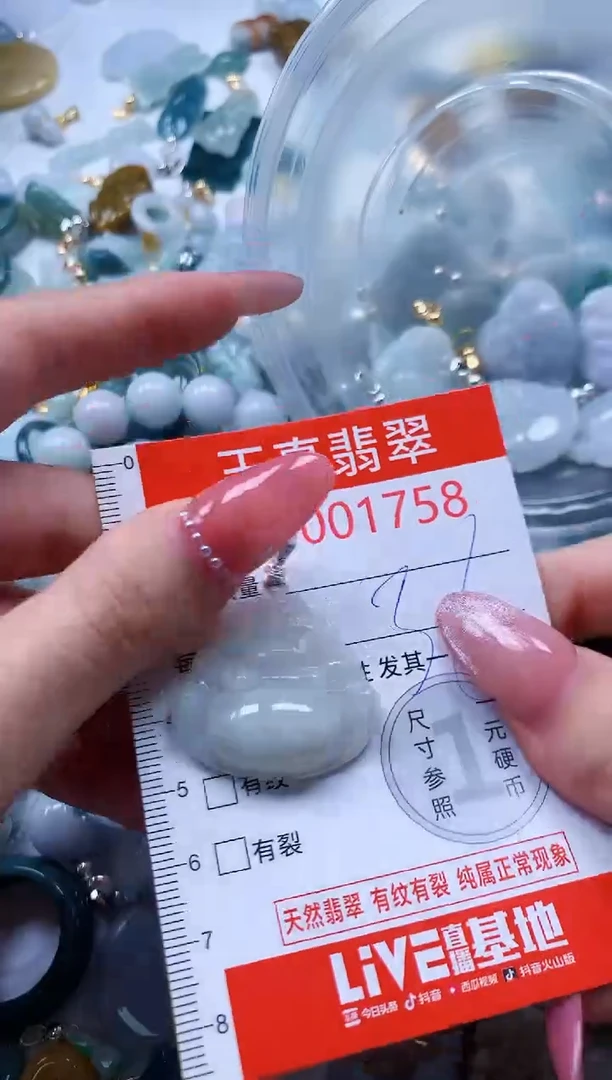 翡翠未镶嵌吊坠(不含链)1758