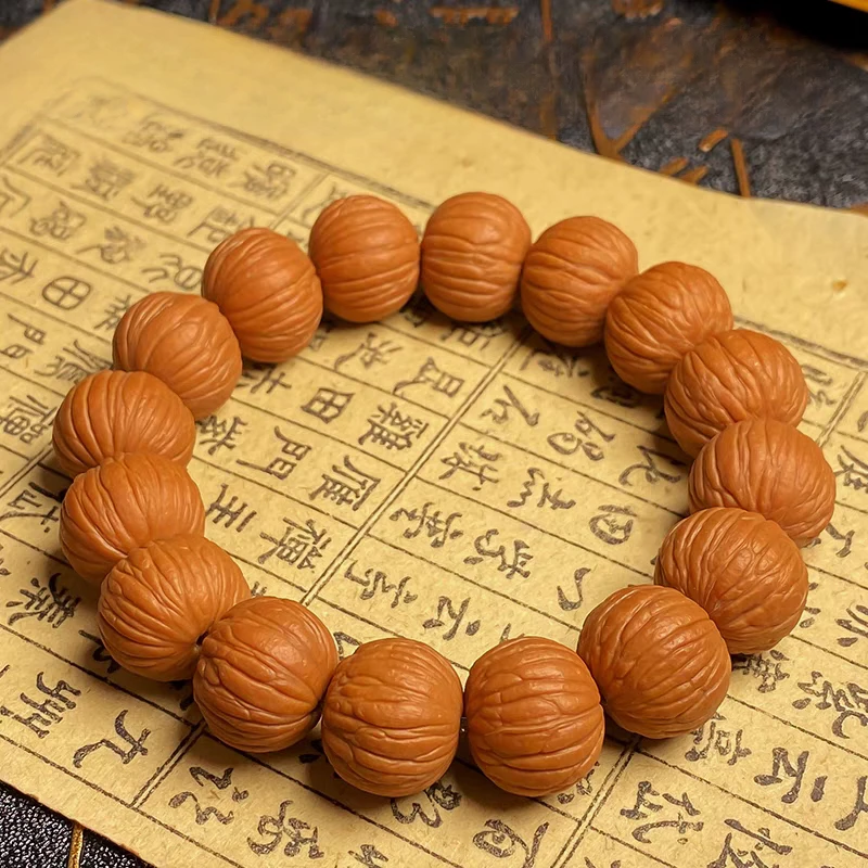 精品土豪猴头核桃手串凤羽猴头单圈文玩串猴头手串盘玩男