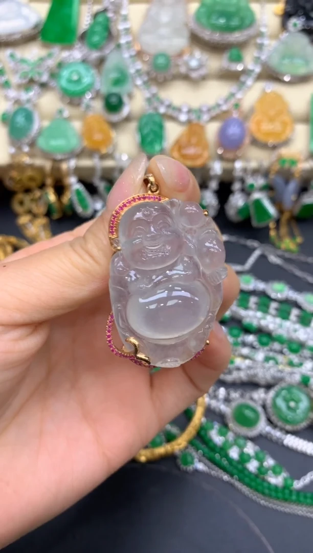 【闪购商品】翡翠颈饰18K金镶嵌140-中国好珍宝