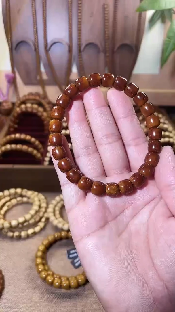 手串紫金鼠红皮实心9*8.5