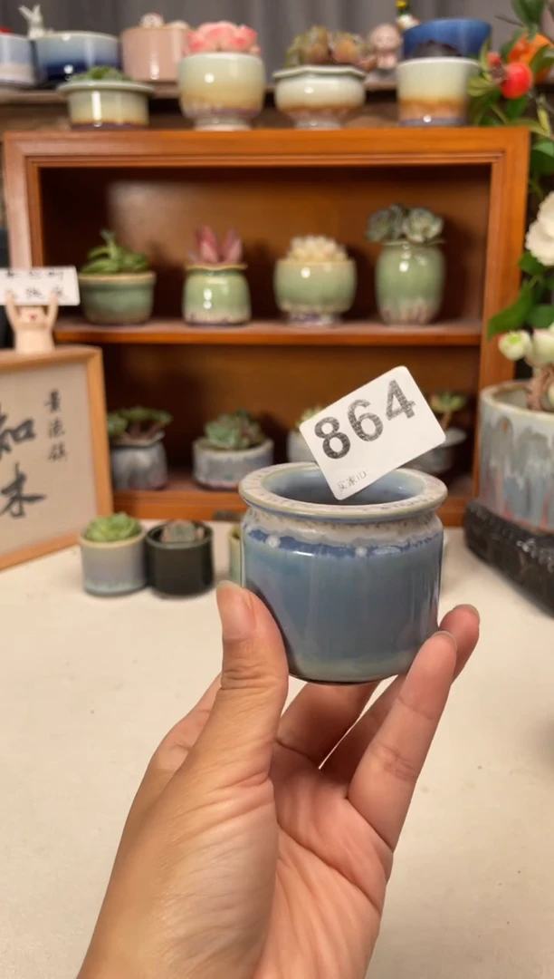瓷片864知木小芳花盆