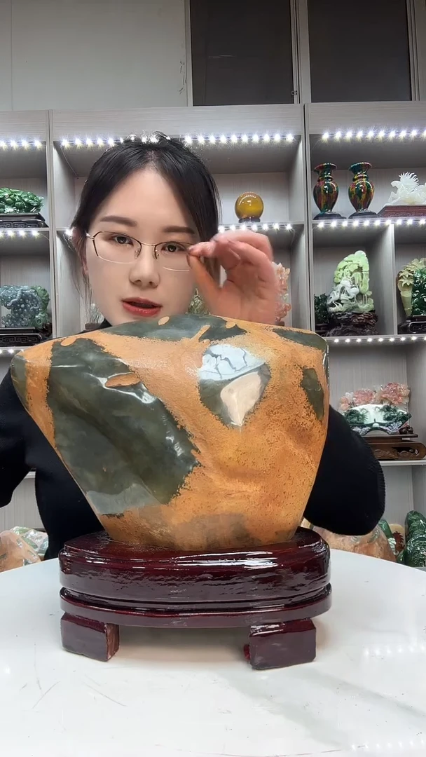 石材天然石材家居摆件办公室客厅玄关高档摆件