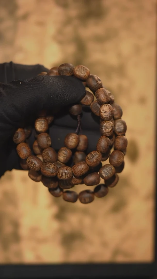 手串沉香海南绿奇楠瘤疤40克+长串