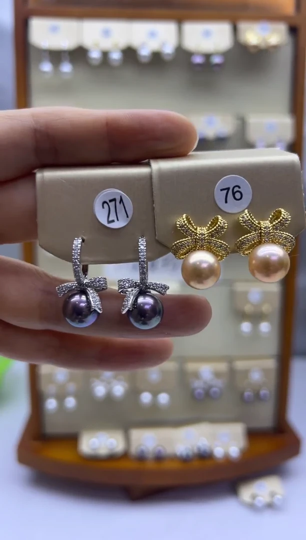 未镶嵌耳饰淡水珍珠271+76