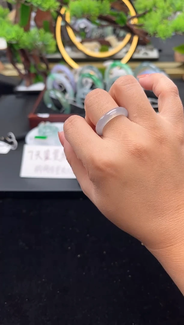 未镶嵌戒指翡翠戒圈
