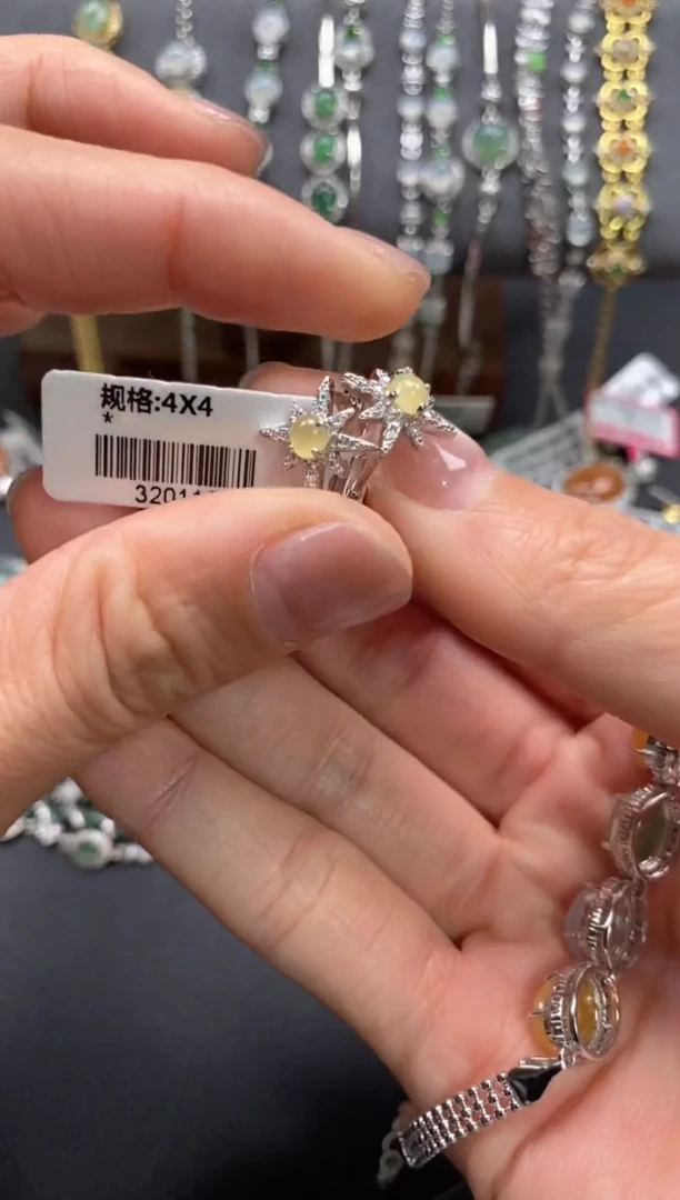 【闪购商品】翡翠戒指银S925镶嵌11111--1