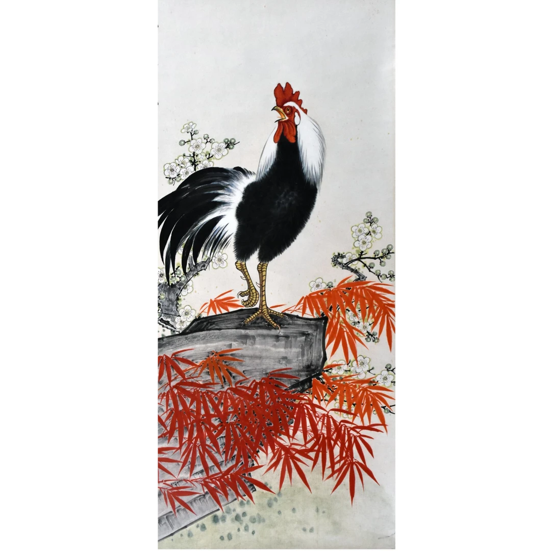 HM0159 大吉大利图 99×50cm 纸本立轴 4.5平尺