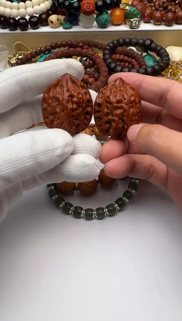 手串文玩核桃文玩34mm核桃一对