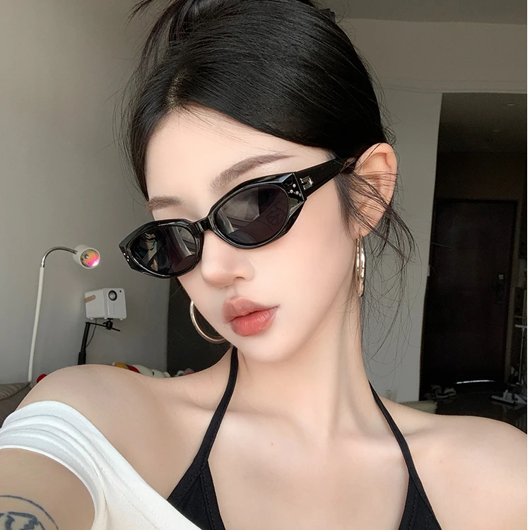 【新款】小猫眼墨镜TR材质高级感偏光防紫外线高颧骨太阳墨镜