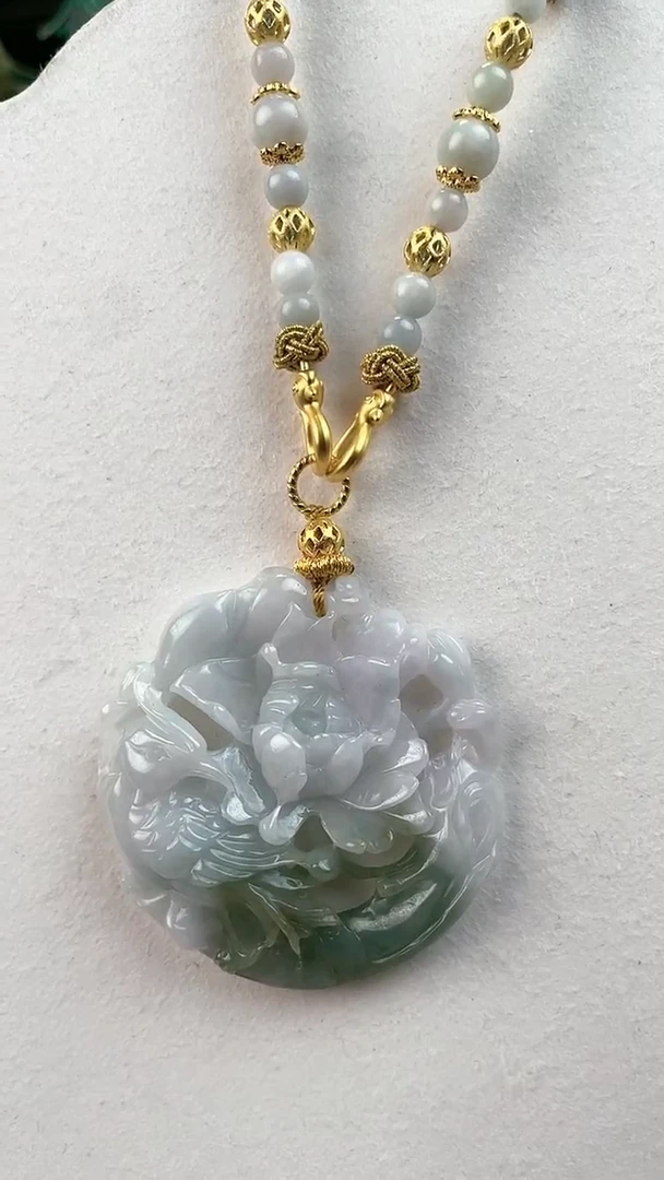 【闪购商品】翡翠颈饰未镶嵌1510赠链,部分宝贝微瑕主播介绍为准