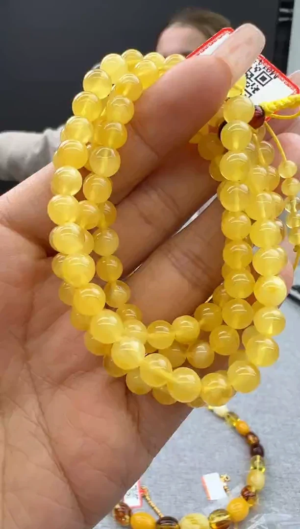 【闪购商品】琥珀颈饰未镶嵌807秒拍号