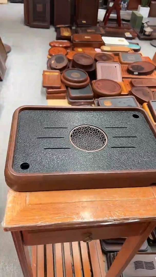 新品福利石材长39CM*宽26CM茶盘送管