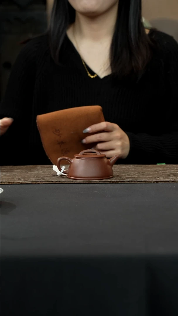 【闪购商品】紫砂茶壶底槽清瓦瓢壶130cc