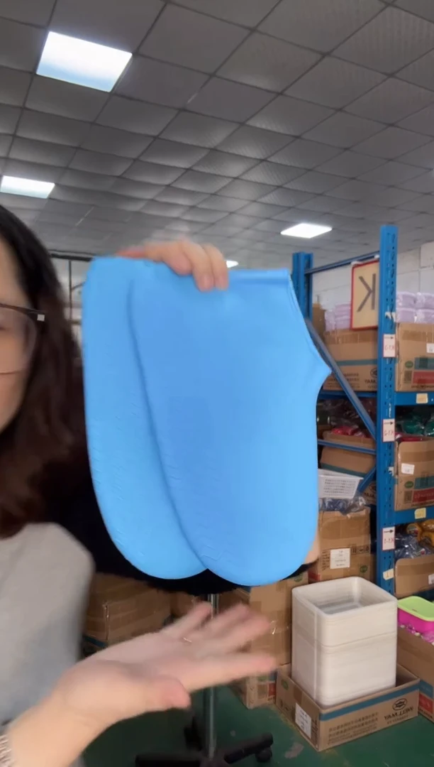 硅胶蓝色-M码防雨鞋套