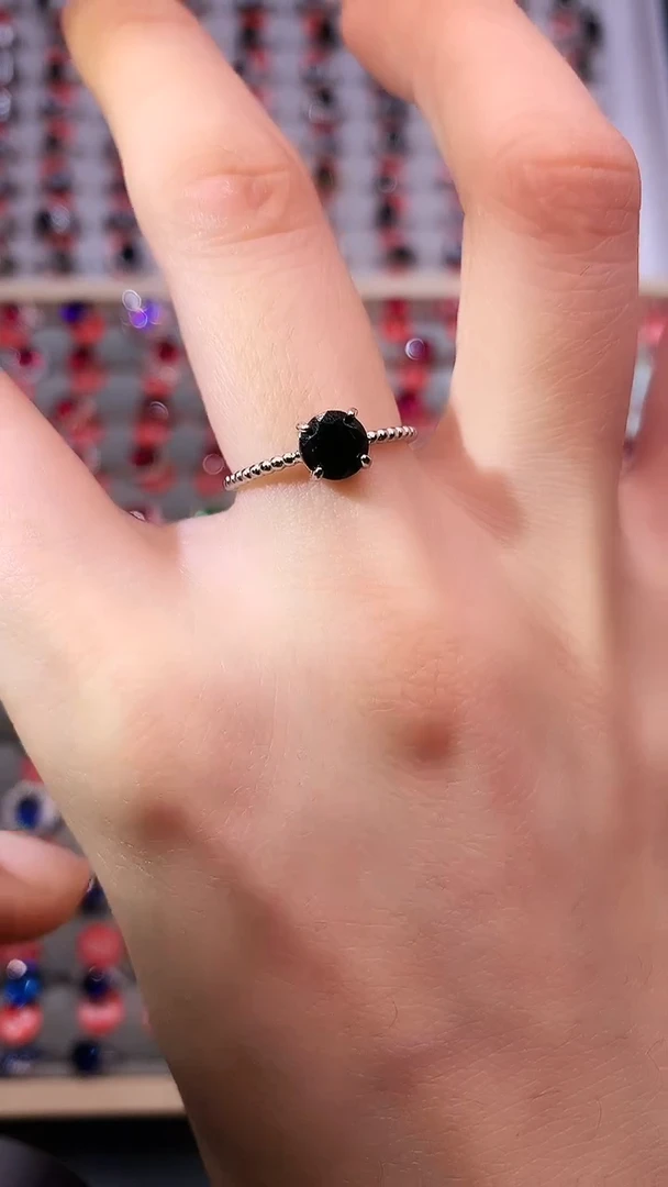 【闪购商品】蓝宝石戒指银S925镶嵌1111111