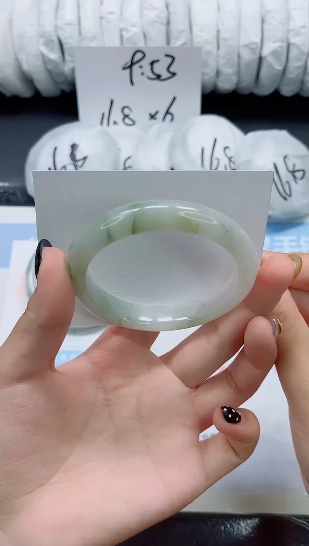 未镶嵌手镯石英质玉067-圈口58.1