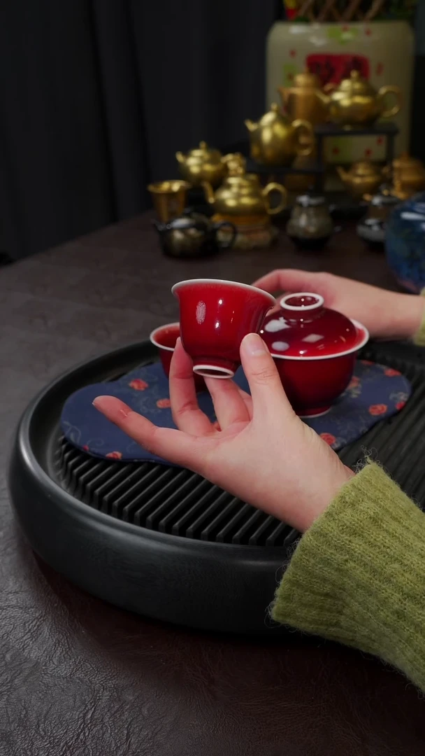 【闪购商品】杯【宜景窑郎红】闻香杯