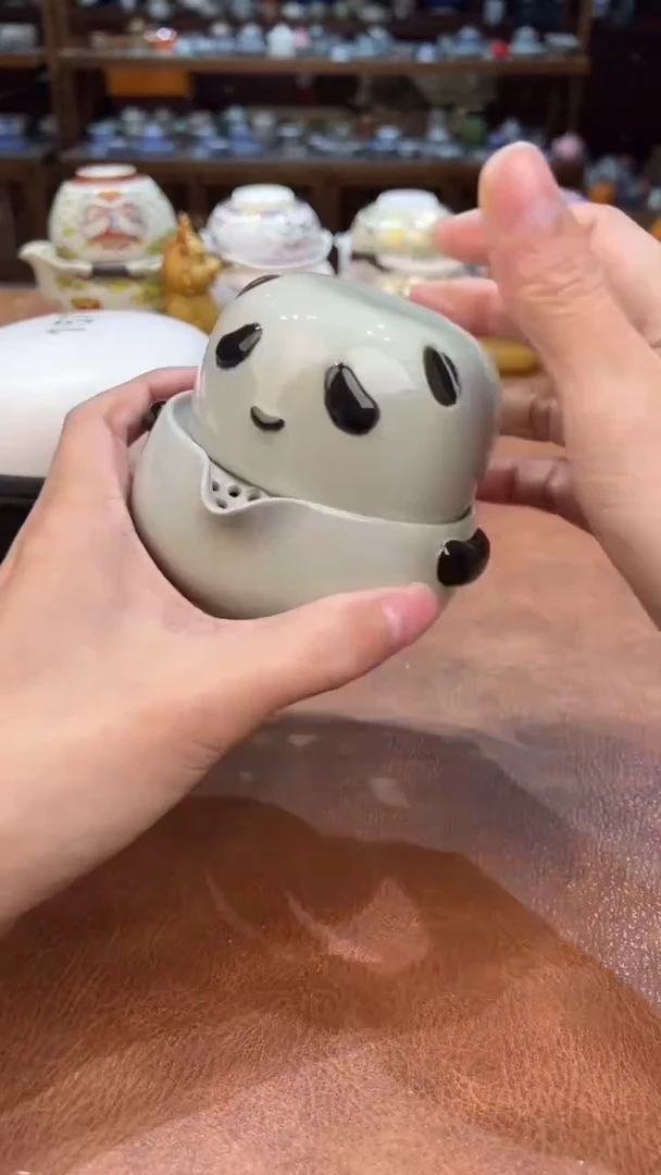 真的很便宜会开片的旅行茶具