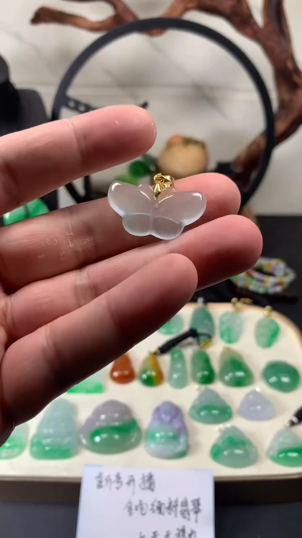 颈饰未镶嵌翡翠所见即所得，一图一物