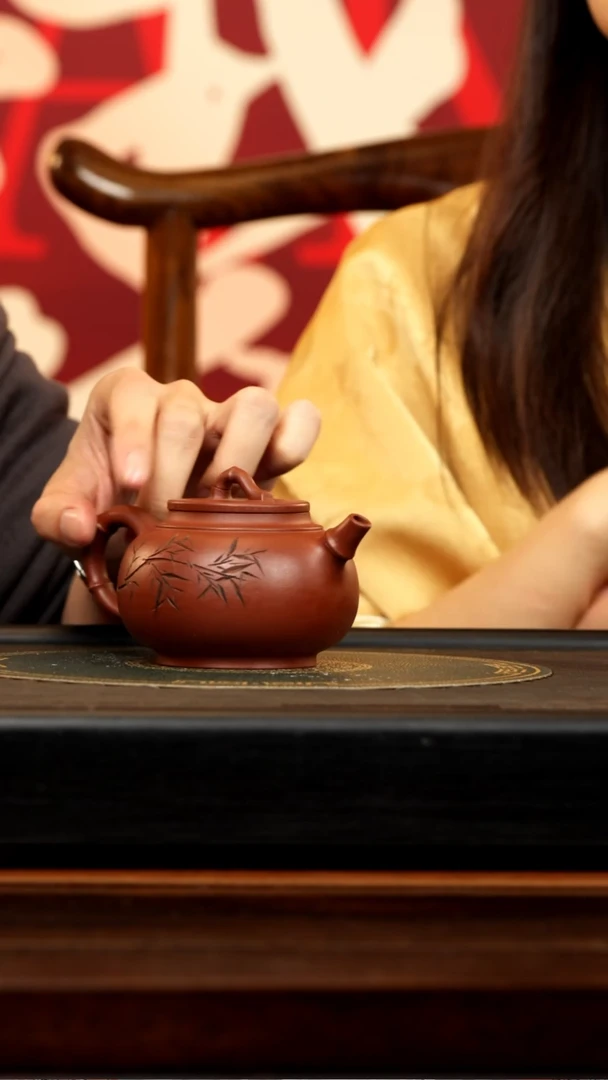 【闪购商品】紫砂茶壶GJY 降坡泥 竹韵