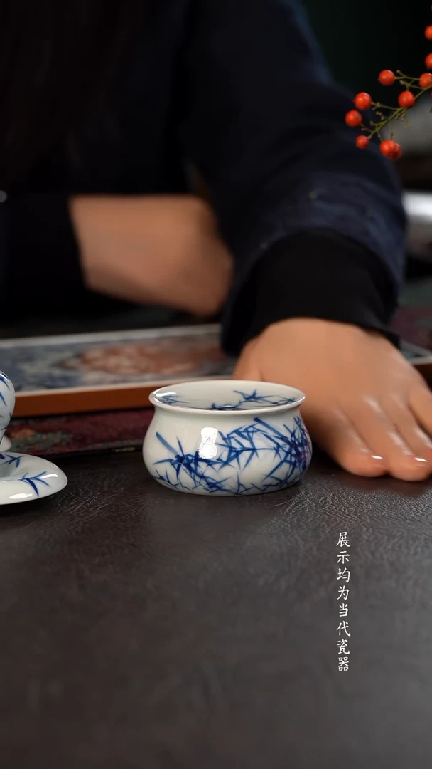 厚力煊清风竹钱袋盖置 随机