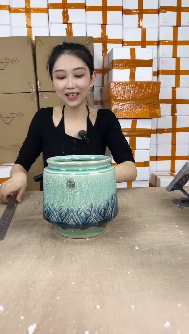 缩脚裂纹浅绿大号16x18