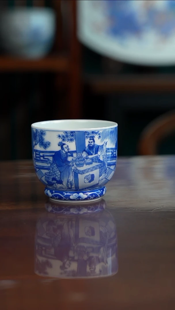 原九段画师沈燕鸿老师煮酒论英雄