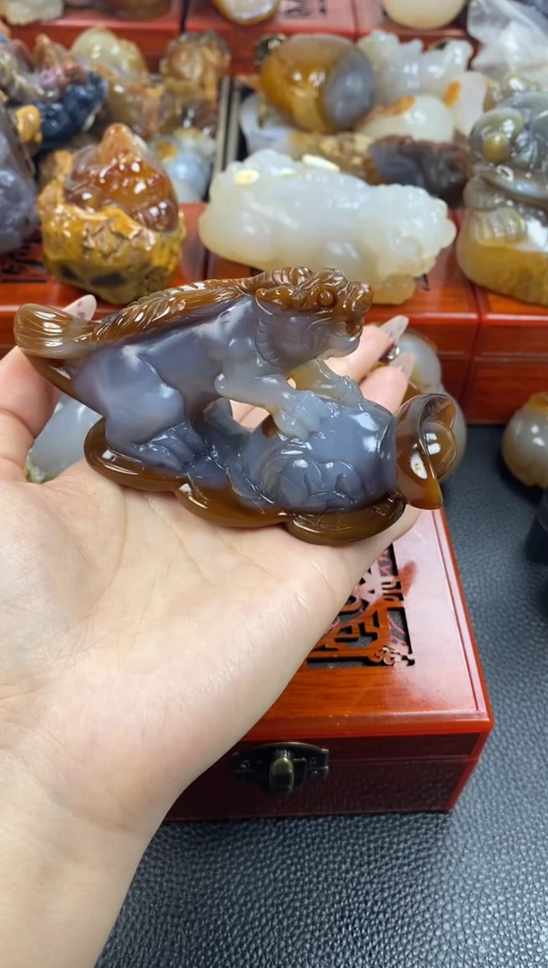 【闪购商品】玛瑙/玉髓摆件未镶嵌1