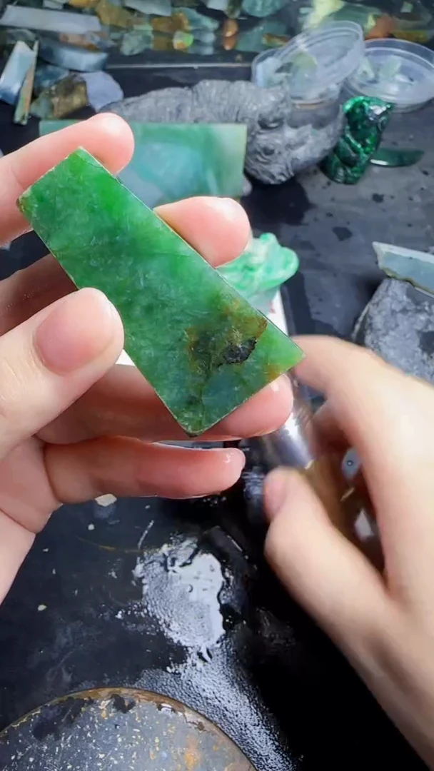 未镶嵌挂件翡翠老*天然翡翠015