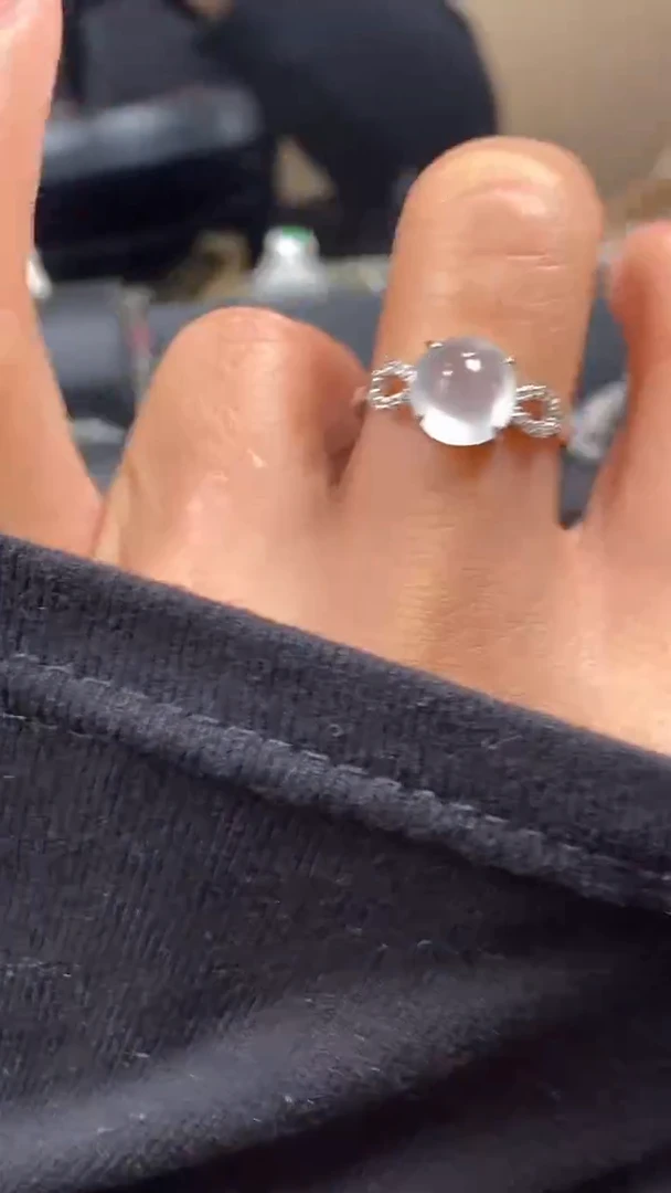 【闪购商品】翡翠戒指银S925镶嵌9359