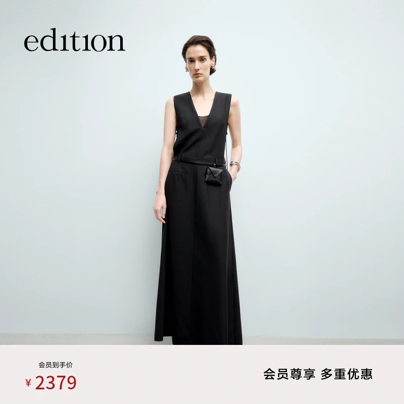 【商场同款新品】edition2025春季无袖西装两件连衣裙#EBE1DRS002