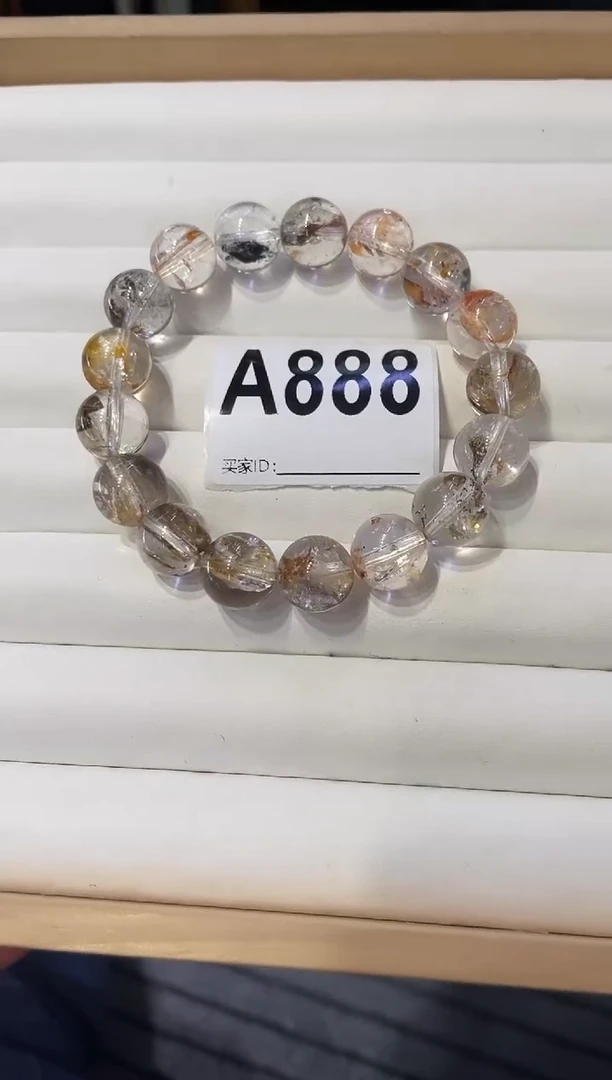 未镶嵌手链水晶A888闪灵胶花手链12+