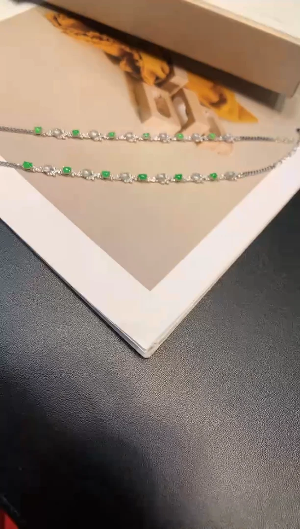 银S925镶嵌手链翡翠手链 多样性发一件