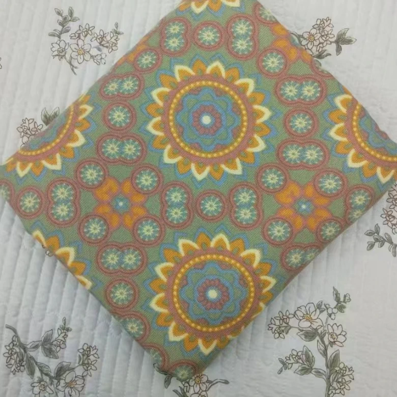 春夏款亲肤棉被罩（金玉满堂）绿-7