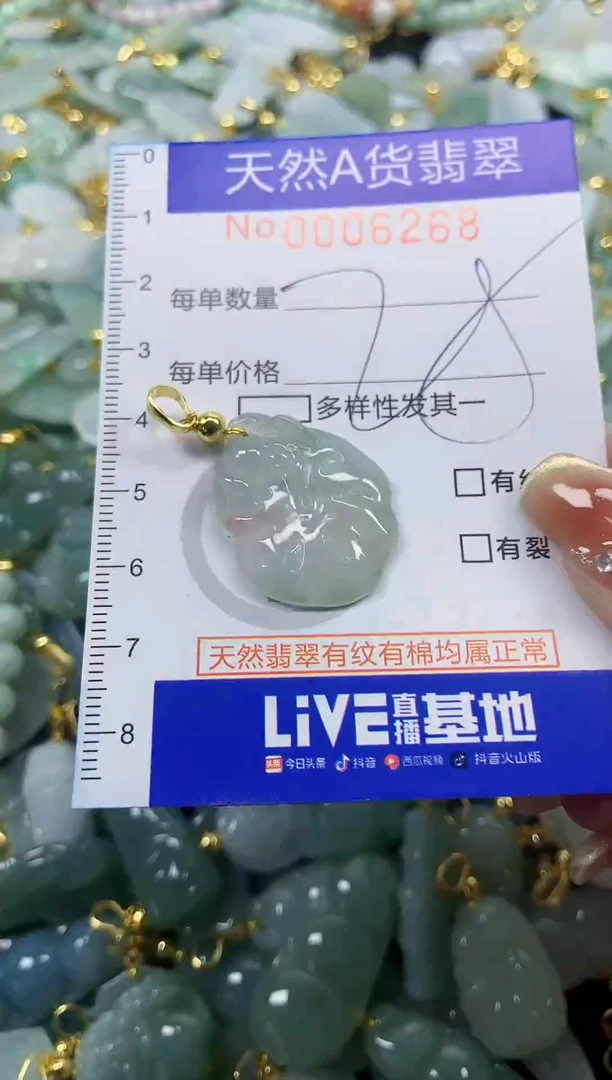 颈饰未镶嵌翡翠天然A货翡翠