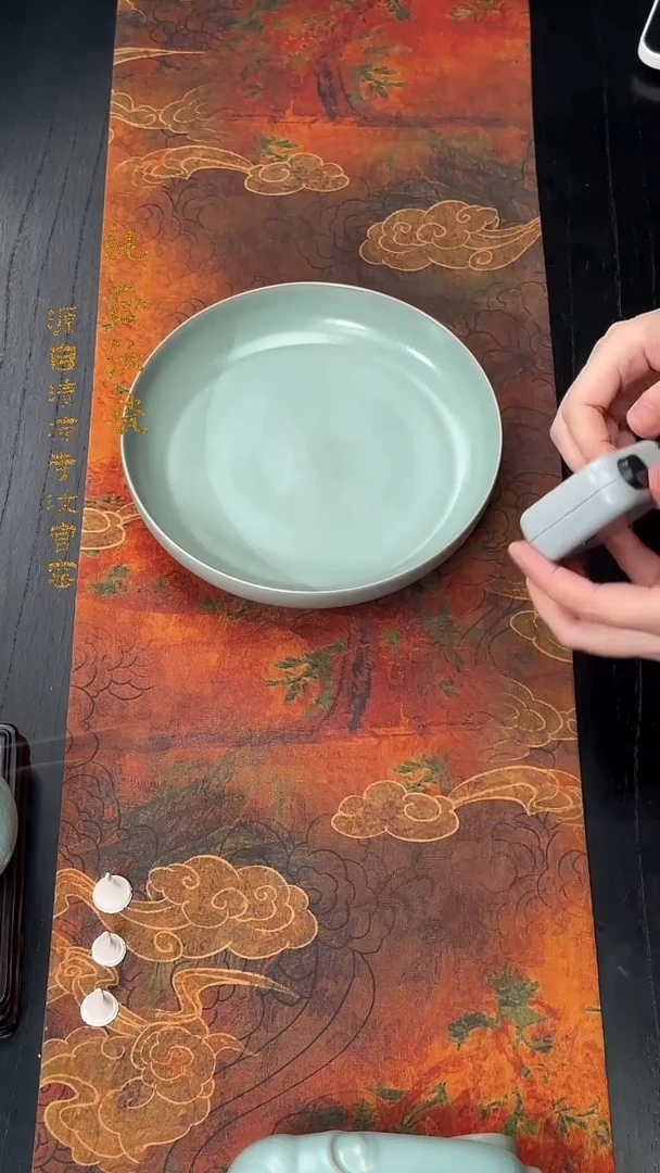摆件微瑕清凉寺原矿釉大圆洗