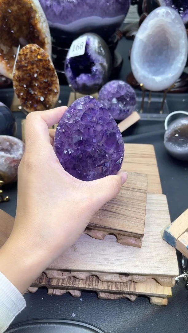 未镶嵌大型摆件（非配饰）紫晶180号龙蛋