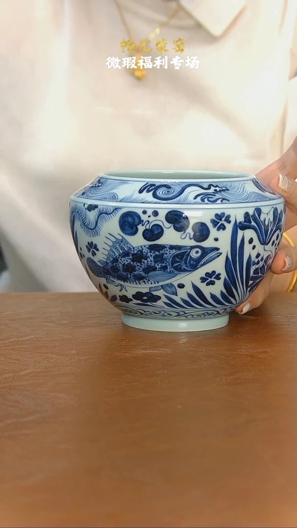 微瑕柴窑手工茶具-65