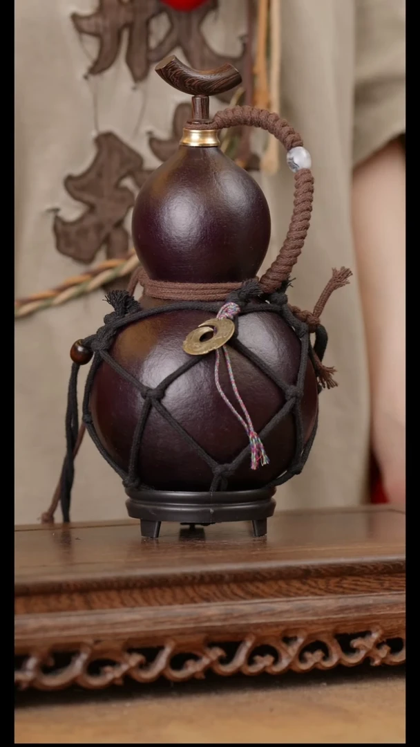 262号精品天然大漆酒葫芦一物一拍~