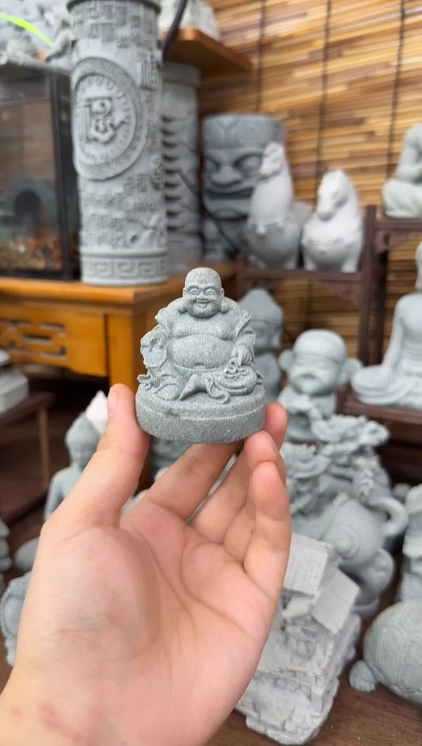 石材青砂石小号老款弥勒