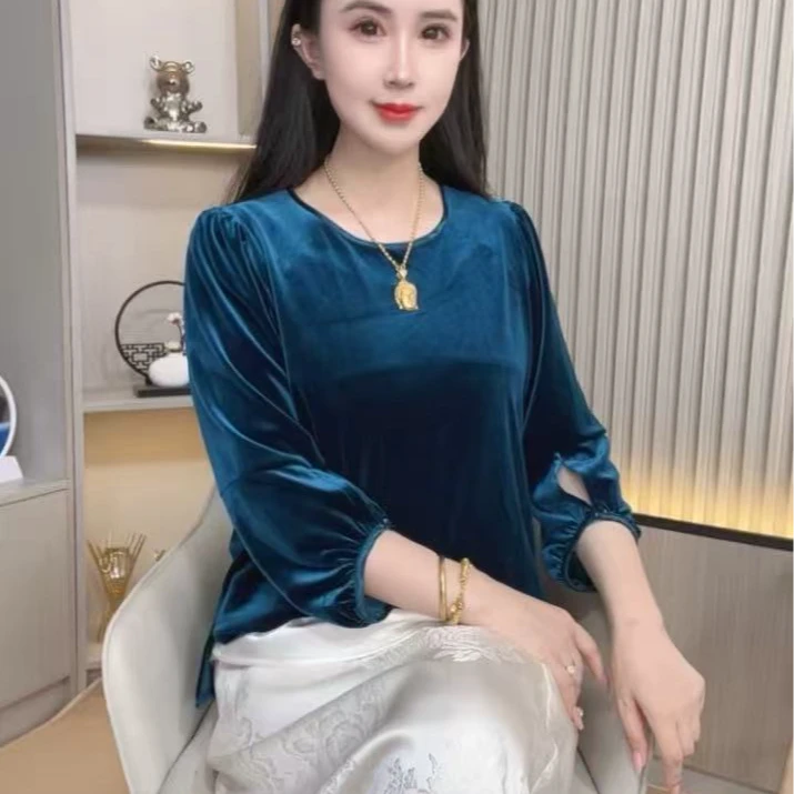 【千金归来】中式改良设计师百搭老料砂洗气质显瘦小衫