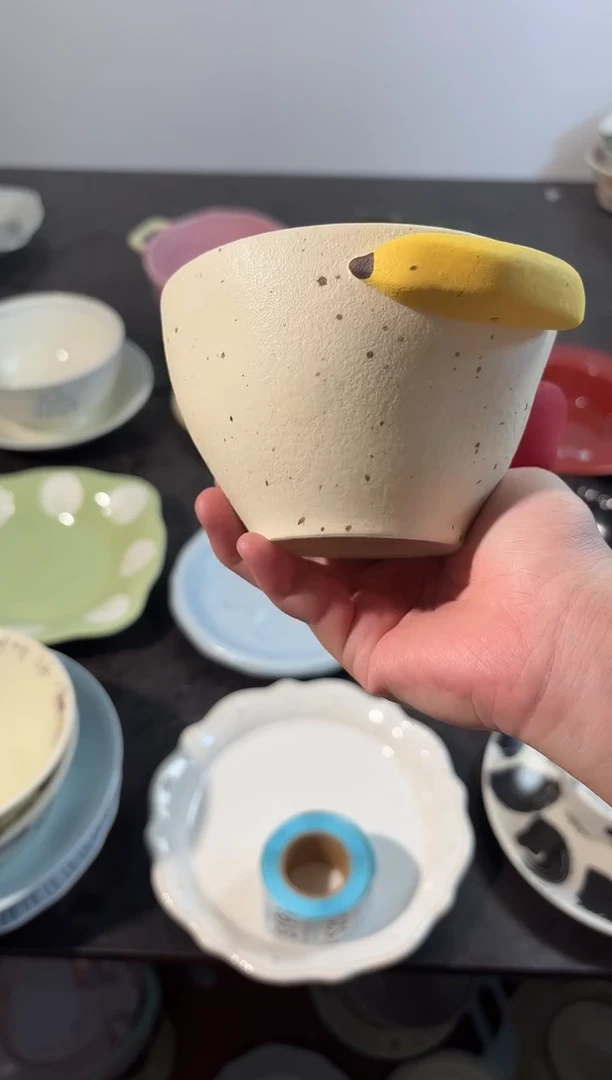 陶直播微瑕苹果香蕉碗*1