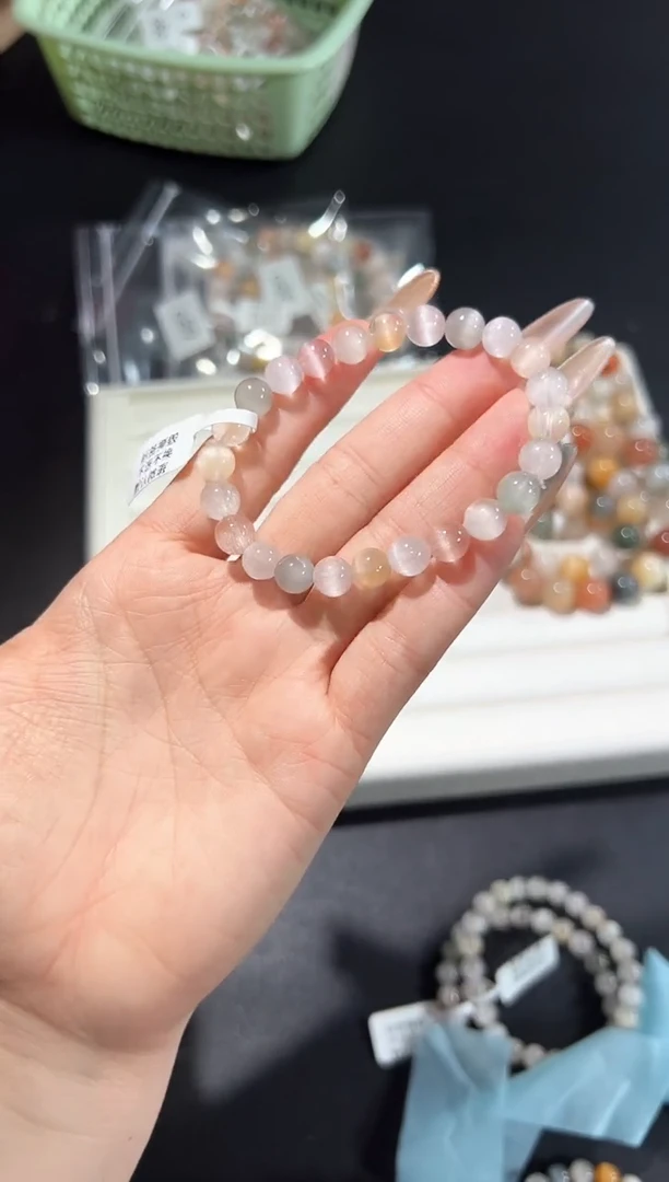 未镶嵌手串水晶90o多样性发其一【1条】默认微瑕7mm